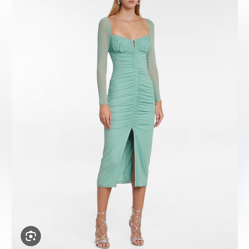 Self Portrait Ruched Midi Dress